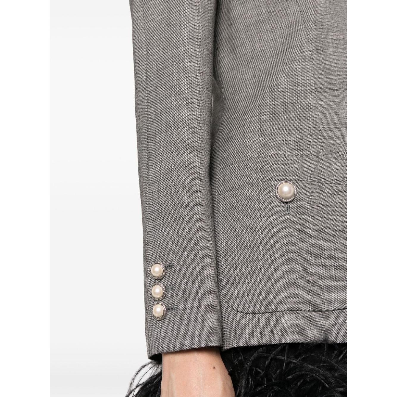 Alessandra Rich Jackets Grey Jackets Alessandra Rich Gray