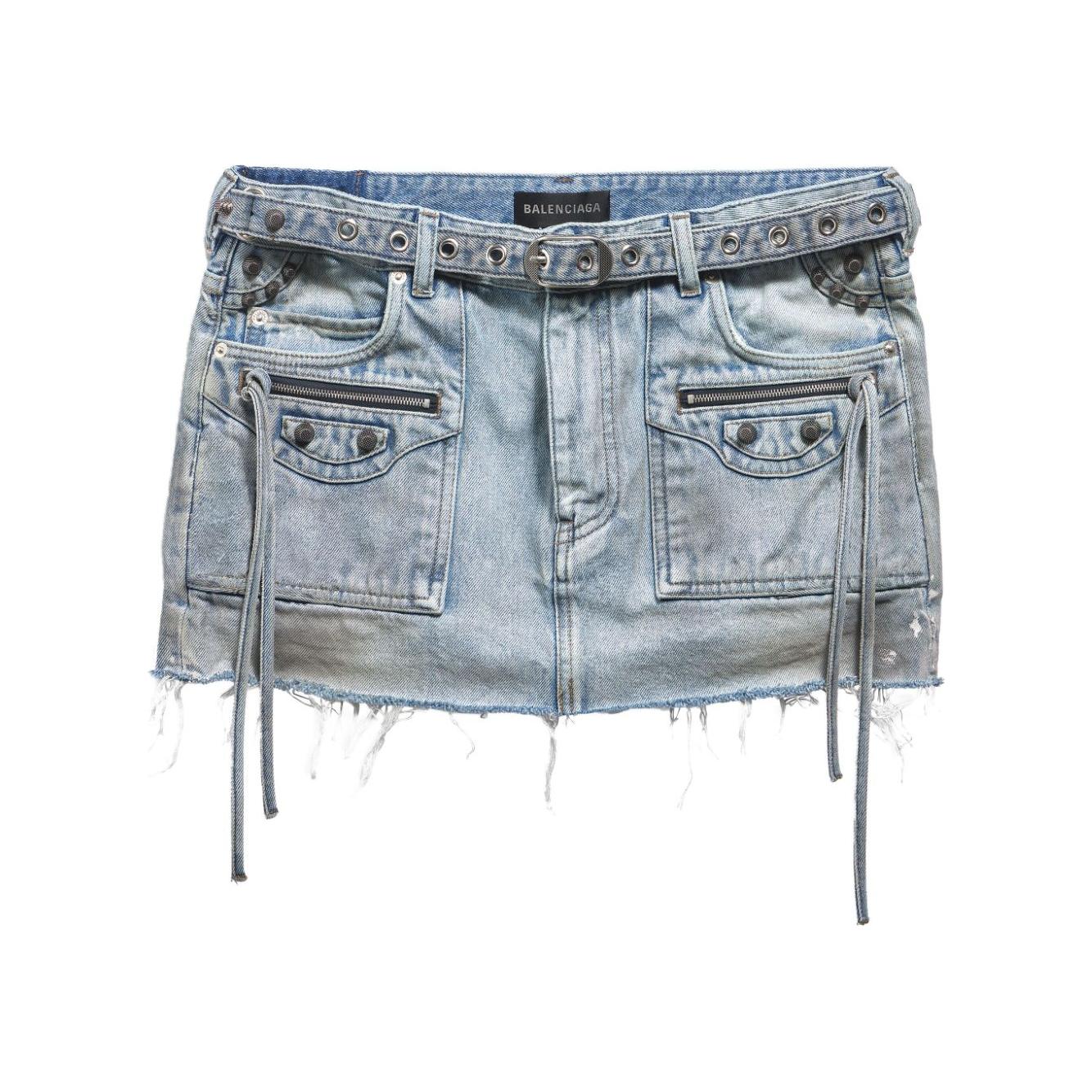 Balenciaga Cagole denim miniskirt Skirts Balenciaga Dark Gray