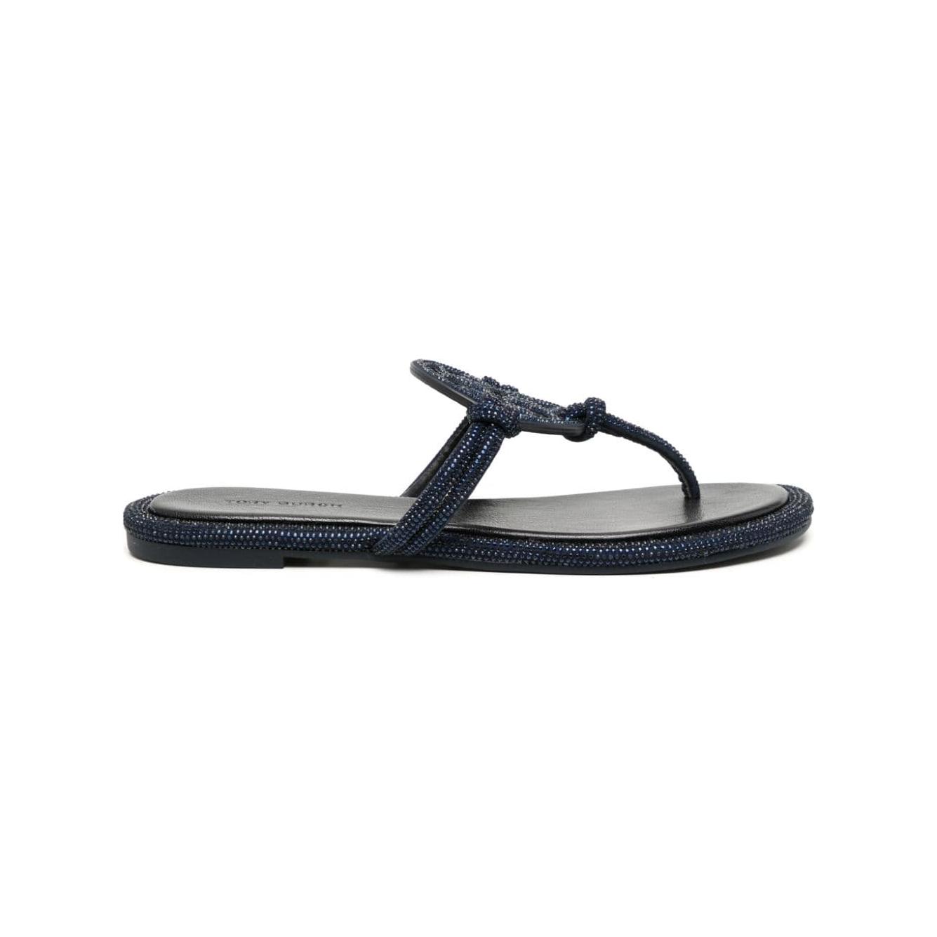 Tory Burch Miller leather thong sandals Sandals Tory Burch Dark Slate Gray