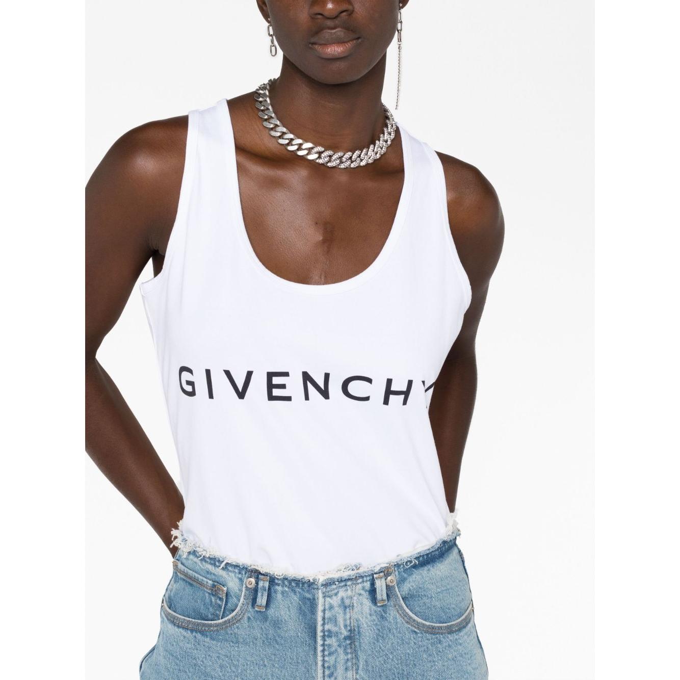 Givenchy Top White Topwear Givenchy Dark Olive Green