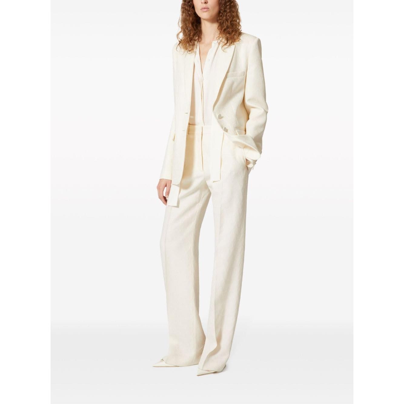 Valentino Trousers White Trousers Valentino White Smoke