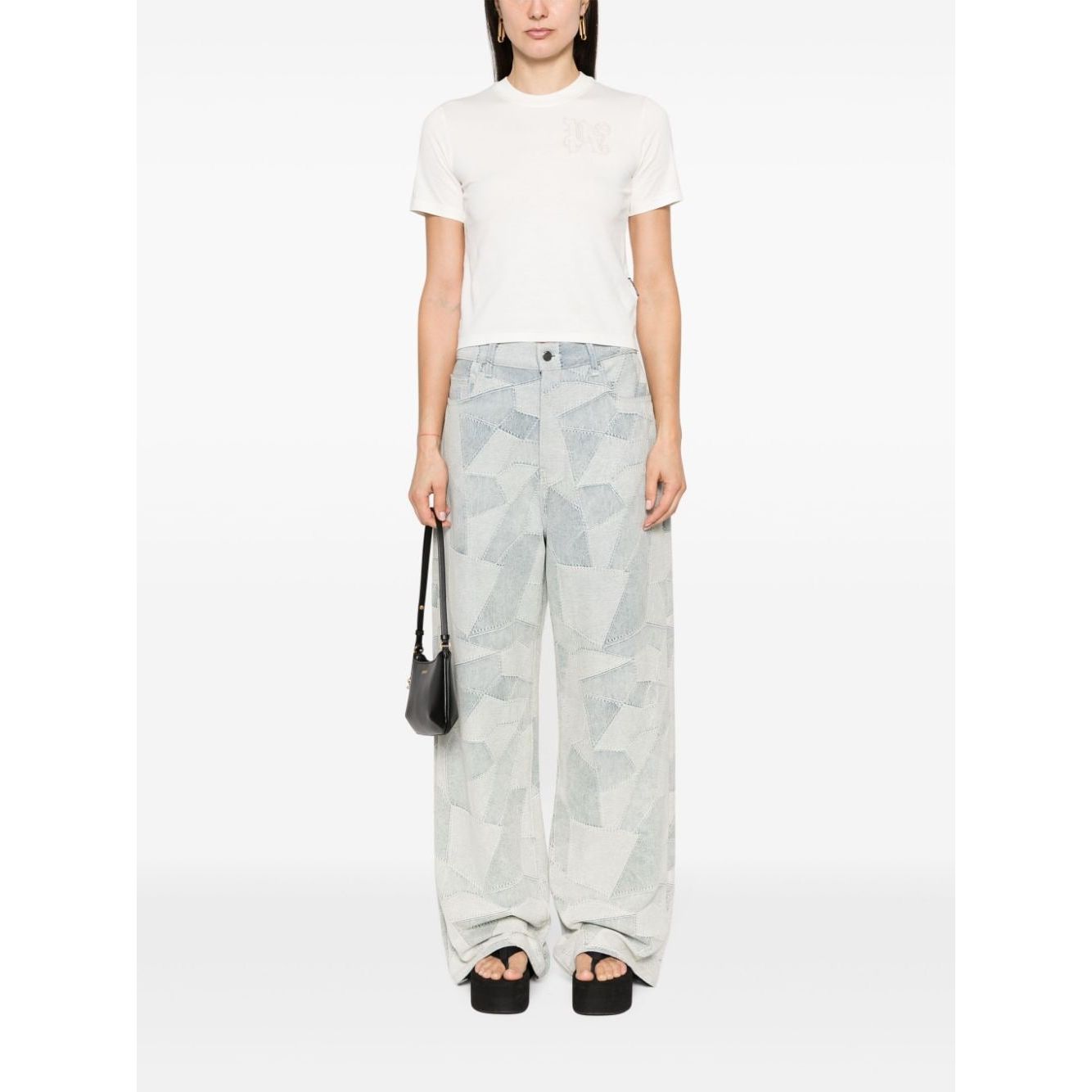 Palm Angels T-shirts and Polos White Topwear Palm Angels White Smoke