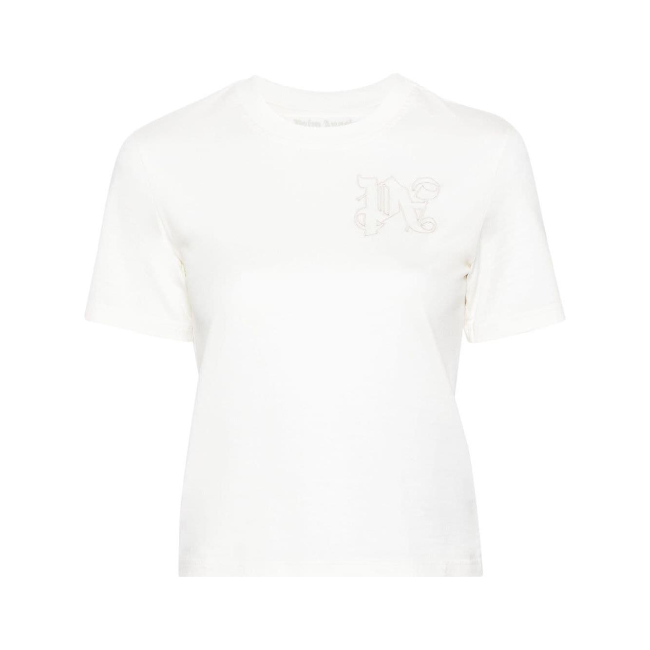 Palm Angels T-shirts and Polos White Topwear Palm Angels White Smoke