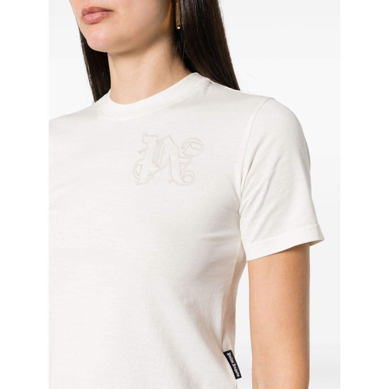 Palm Angels T-shirts and Polos White Topwear Palm Angels Antique White