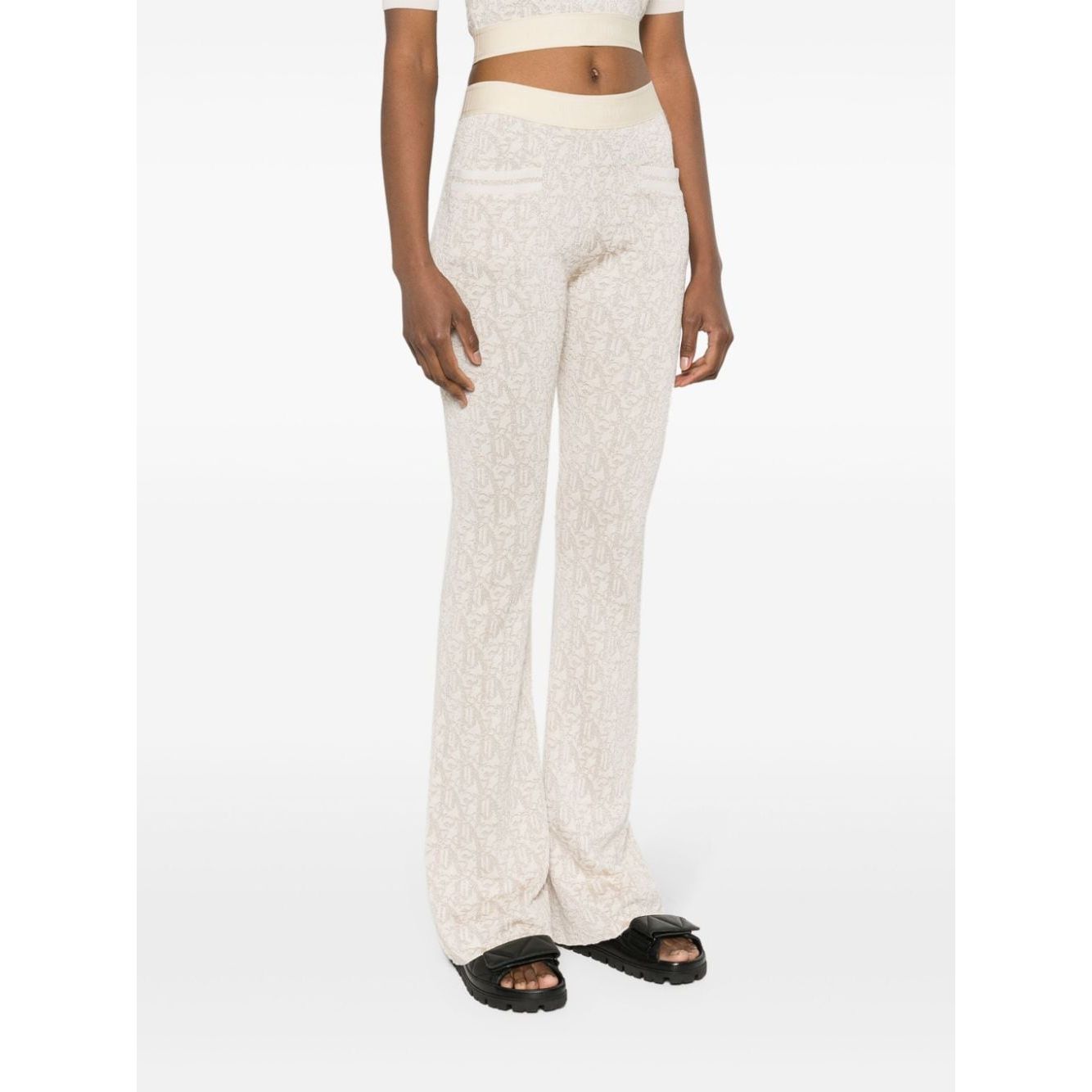 Palm Angels Trousers White Trousers Palm Angels White Smoke