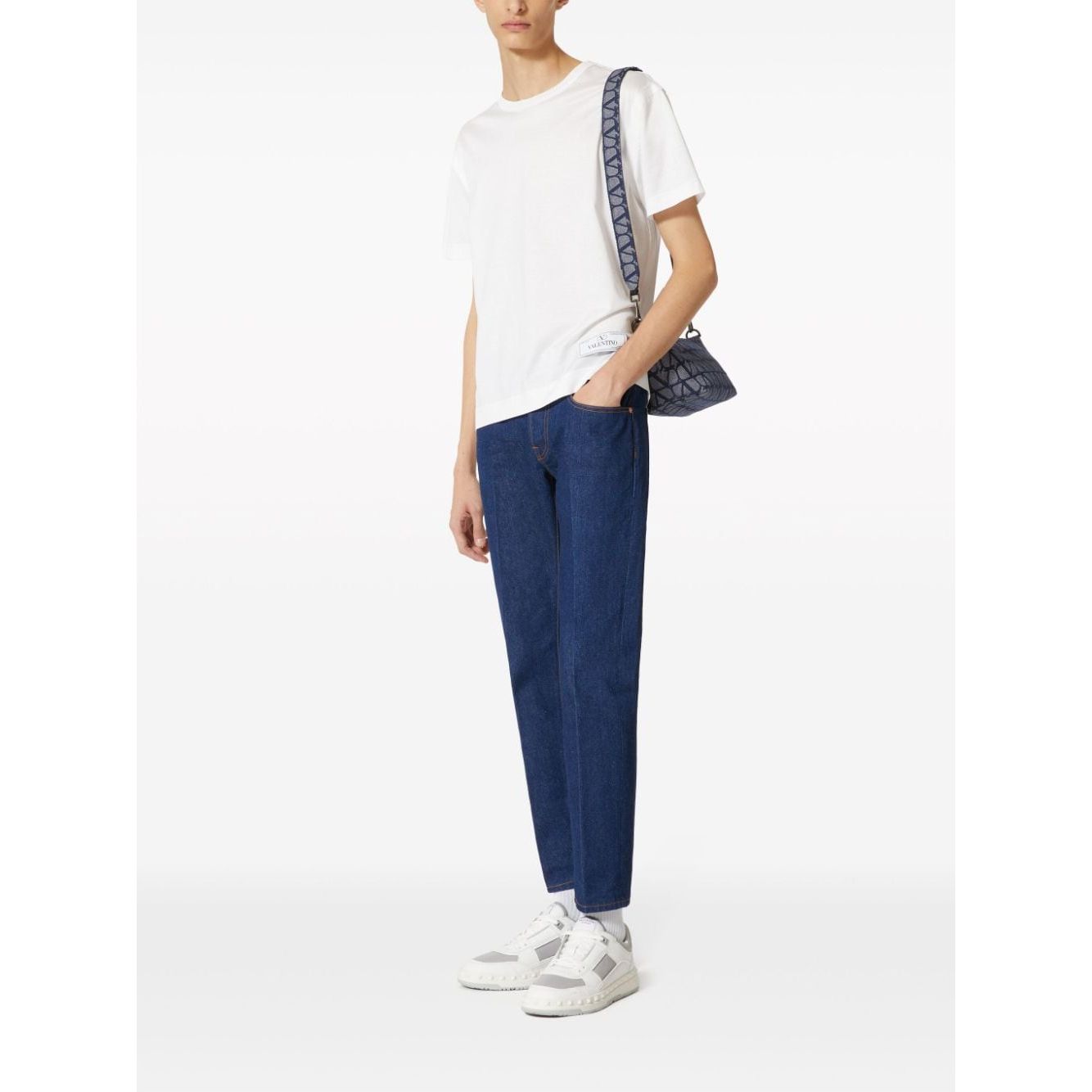 Valentino T-shirts and Polos White Topwear Valentino White Smoke