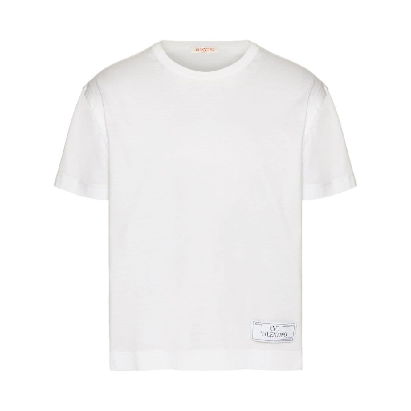 Valentino T-shirts and Polos White Topwear Valentino Lavender