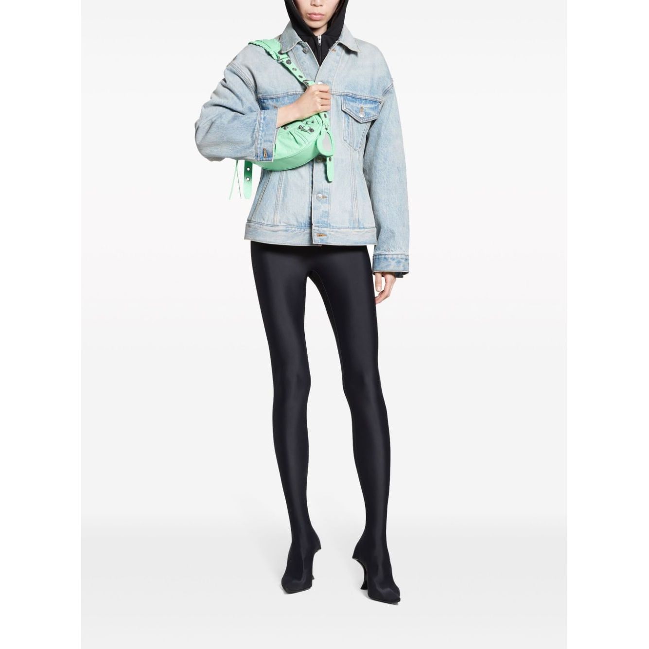 Balenciaga Hourglass silhouette denim jacket Jackets Balenciaga White Smoke