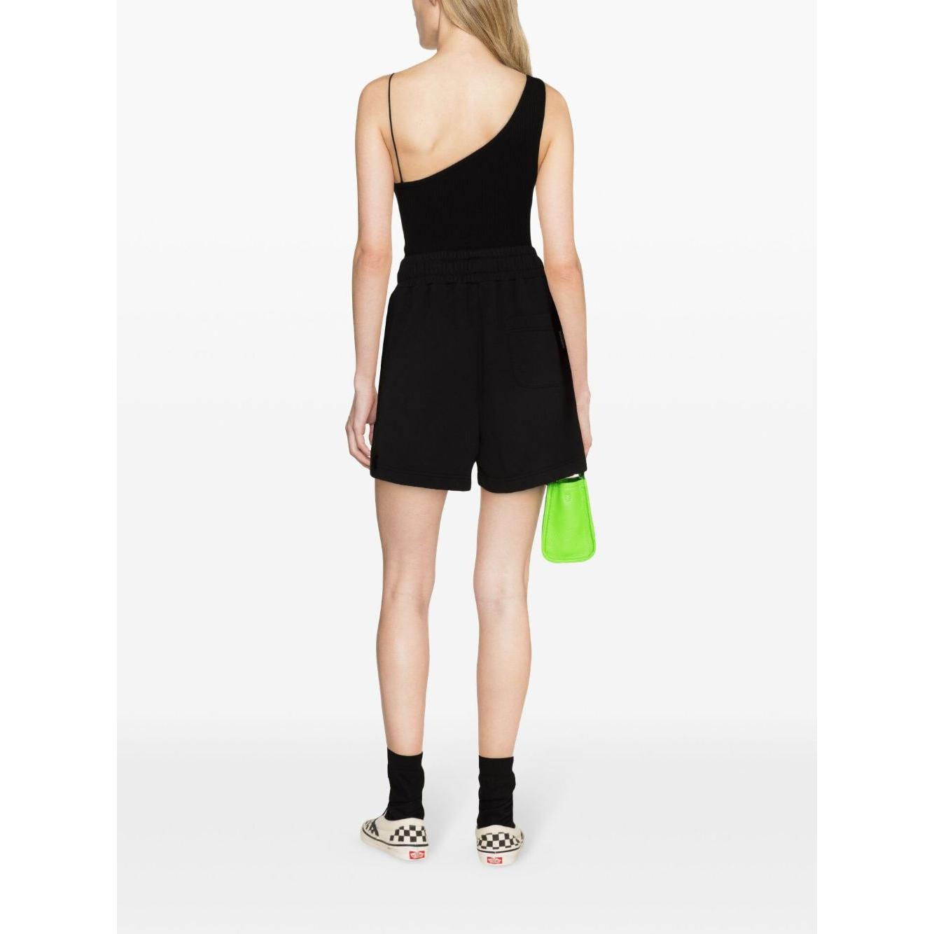 Palm Angels Shorts Black Short trousers Palm Angels White Smoke