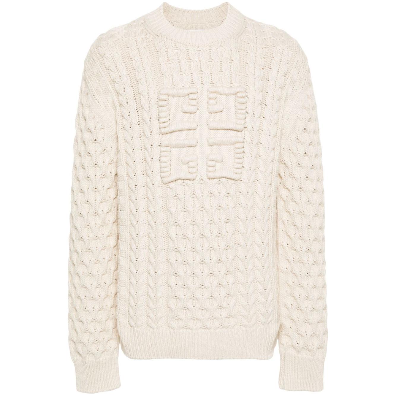 Givenchy Sweaters Beige Topwear Givenchy Antique White