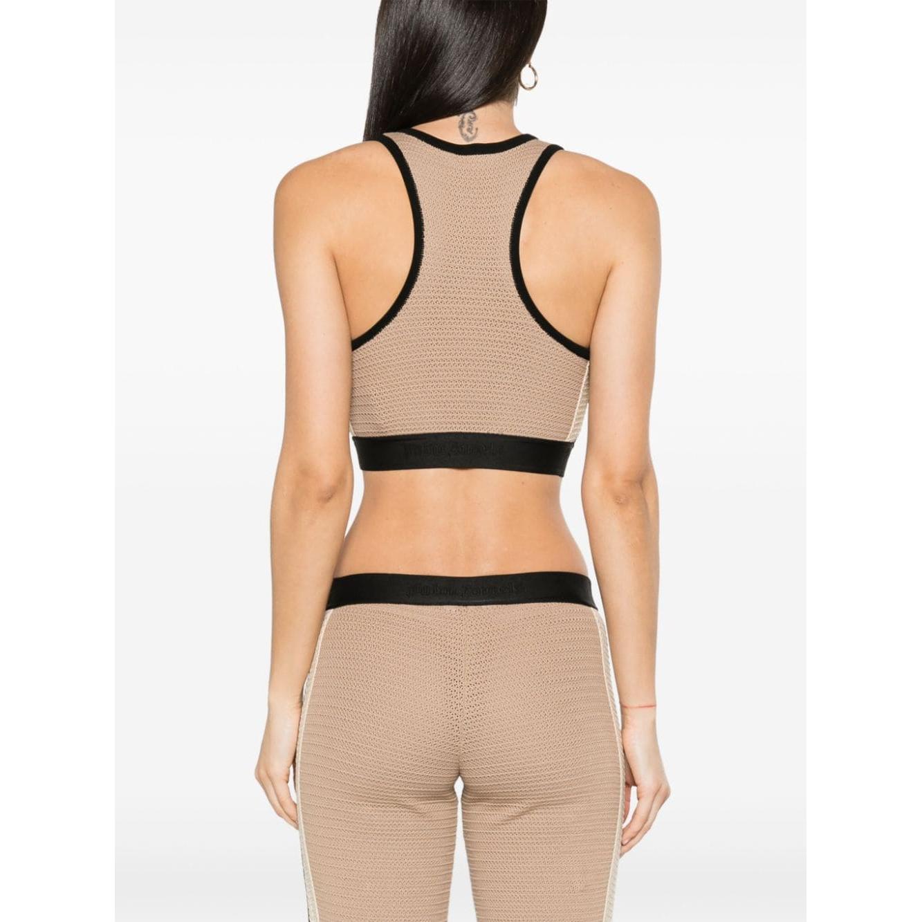 Palm Angels Top Beige Topwear Palm Angels Light Gray