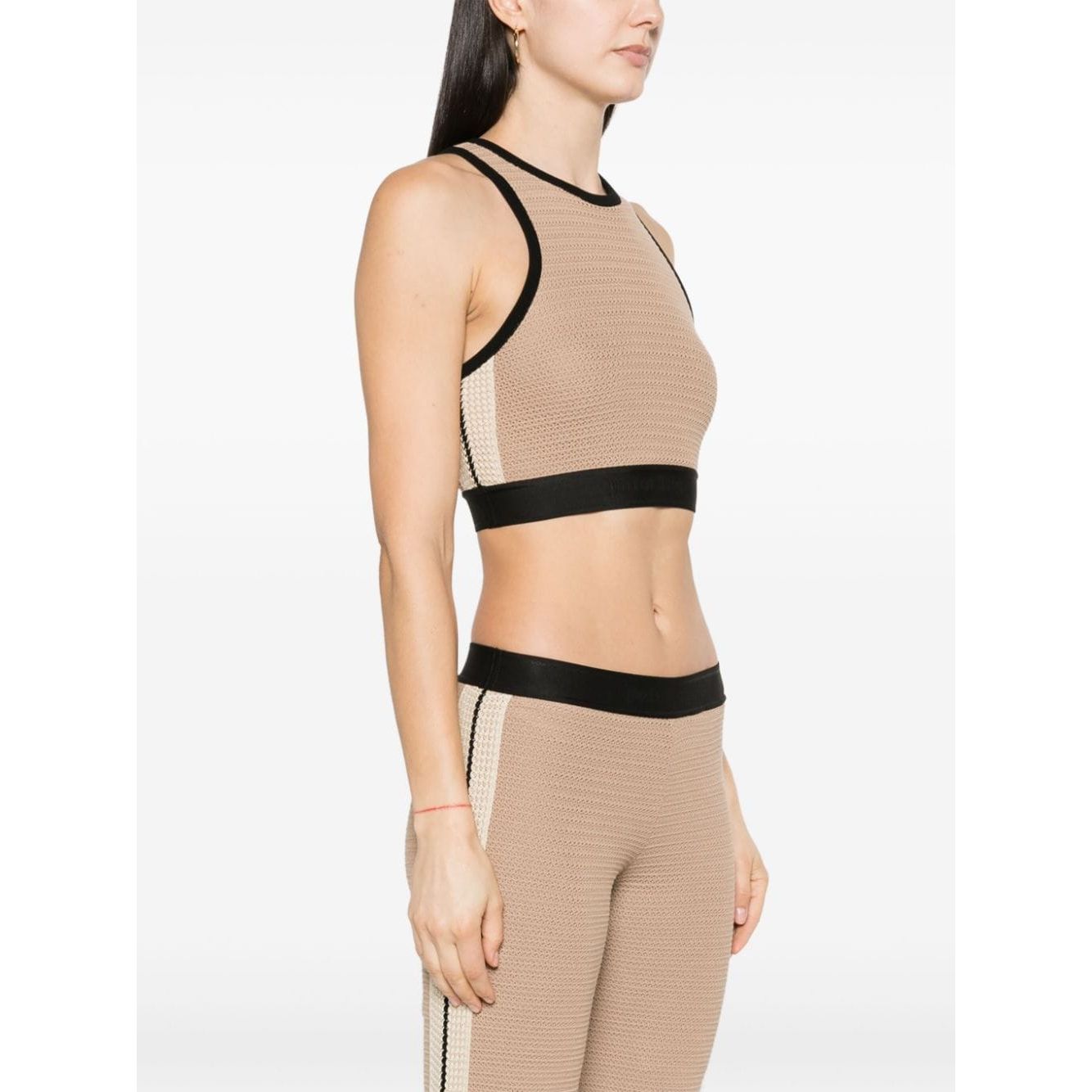 Palm Angels Top Beige Topwear Palm Angels Antique White