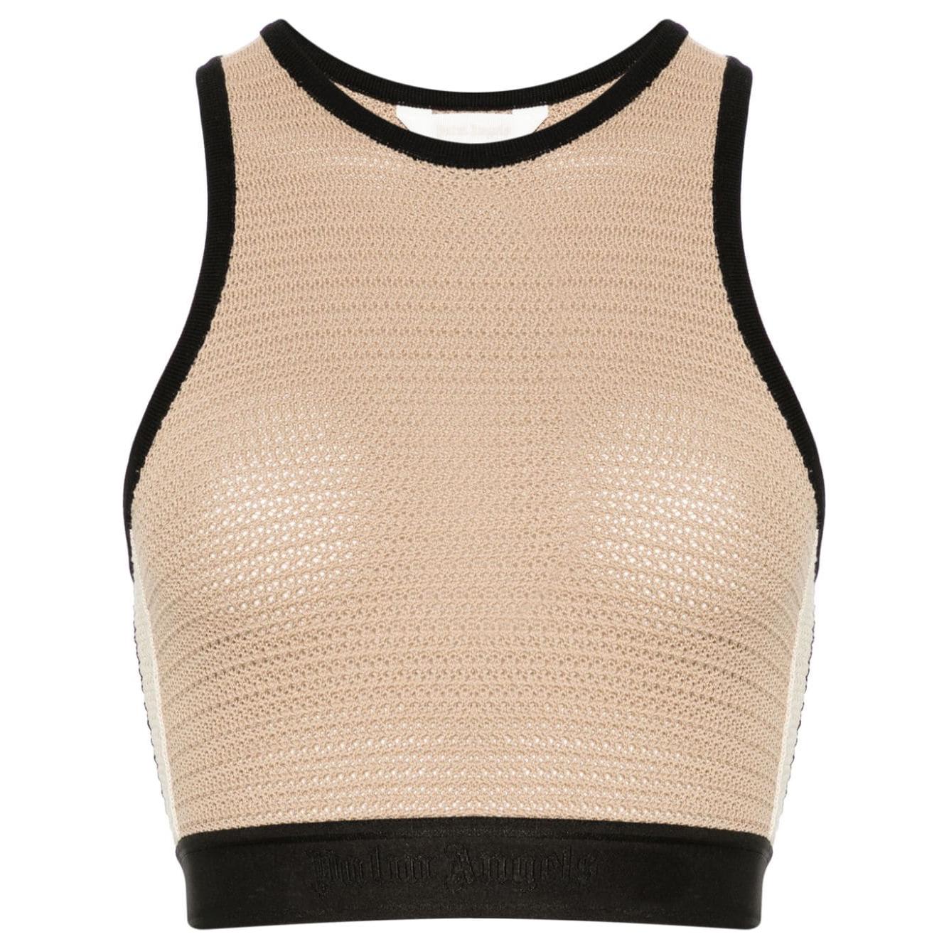 Palm Angels Top Beige Topwear Palm Angels Tan