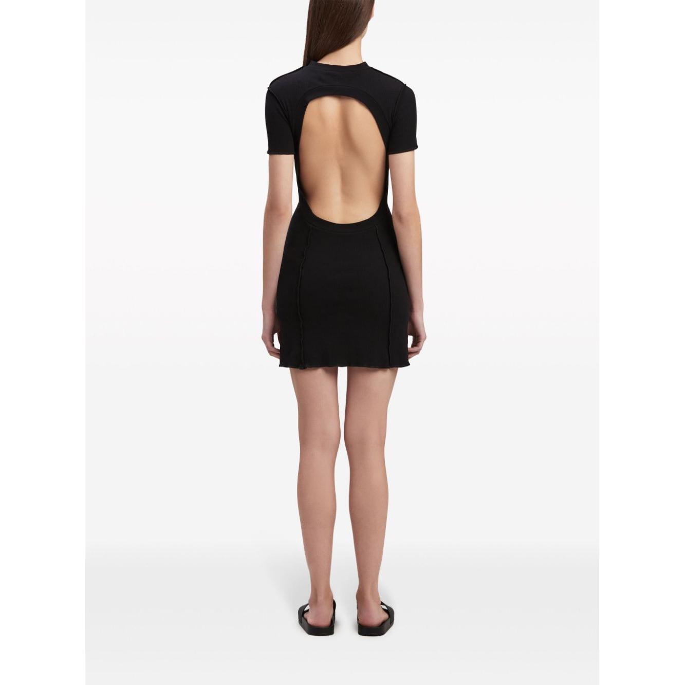 Palm Angels Dresses Black Dresses Palm Angels White Smoke