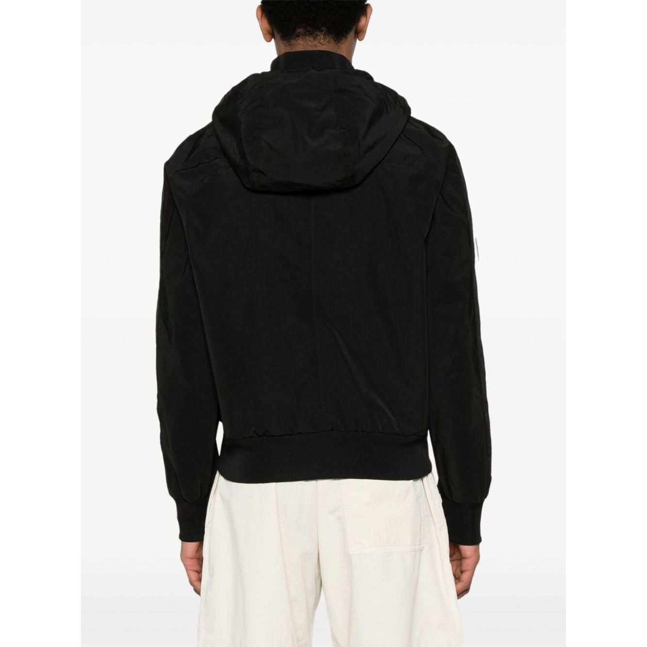 Palm Angels Jackets Black Jackets Palm Angels White Smoke
