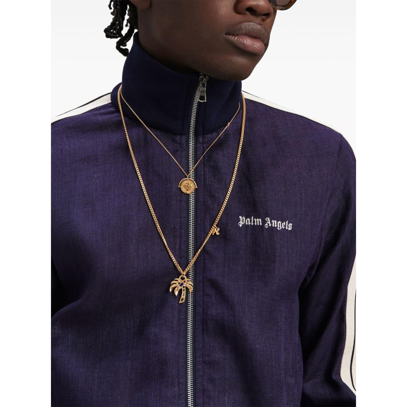Palm Angels Sweaters Blue Topwear Palm Angels Dark Slate Gray