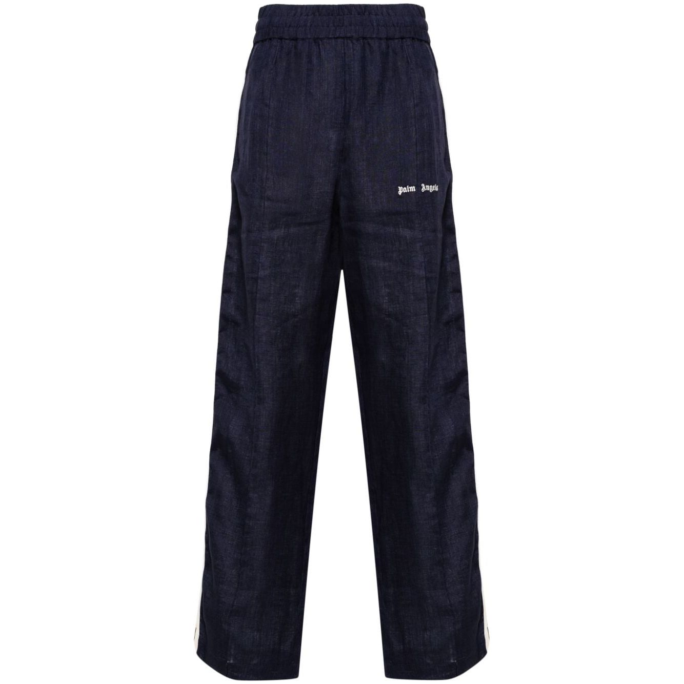 Palm Angels Trousers Blue Trousers Palm Angels Black