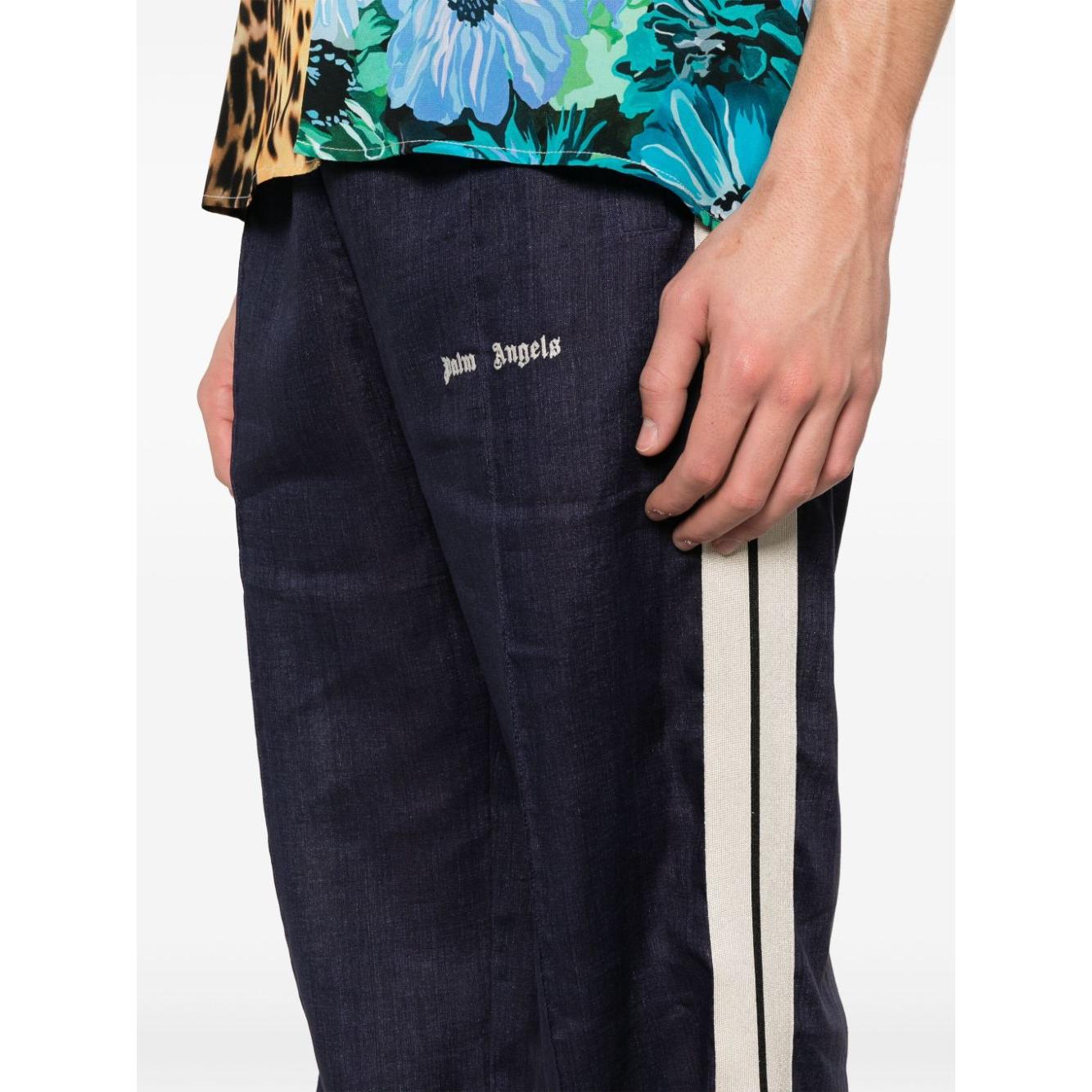 Palm Angels Trousers Blue Trousers Palm Angels Dark Slate Gray