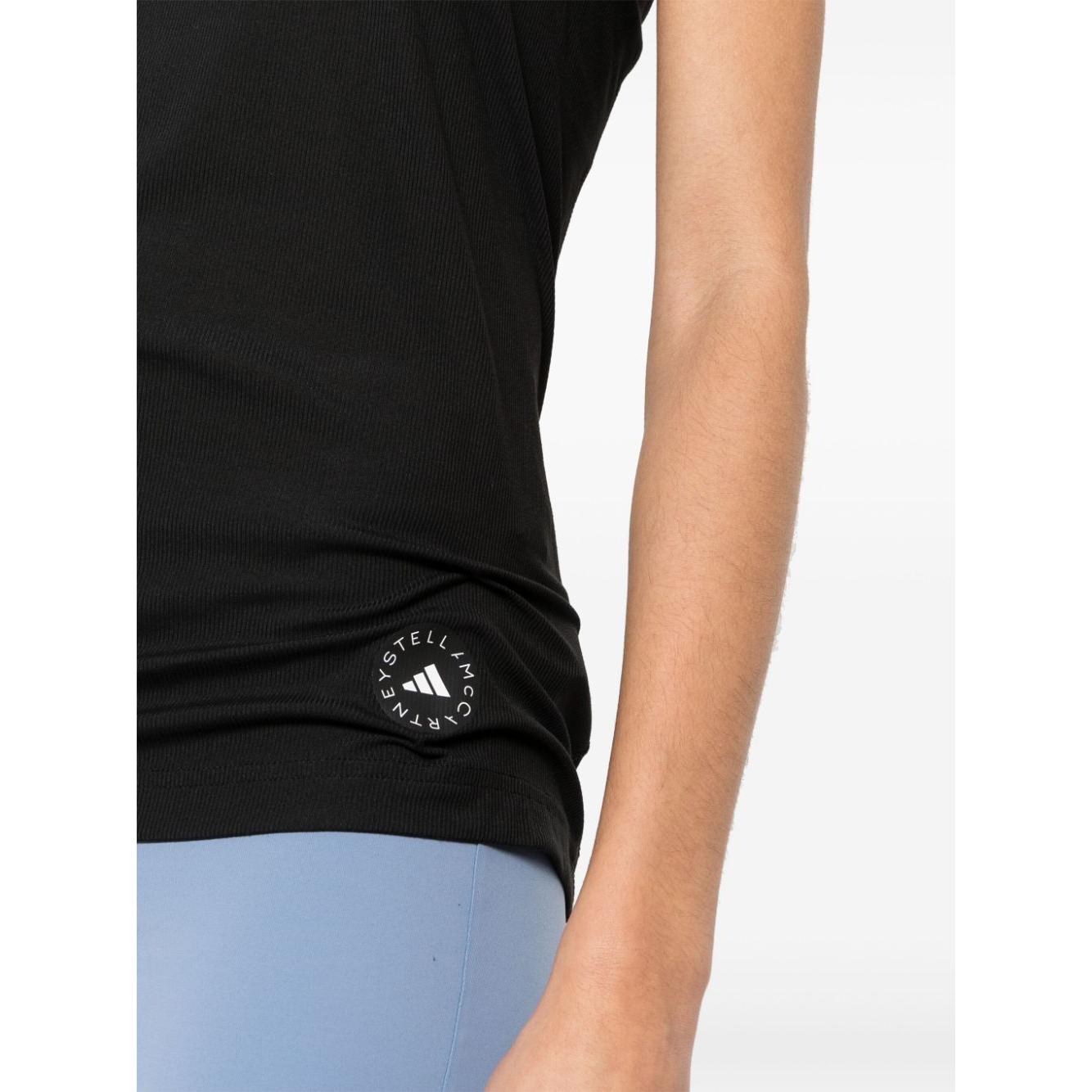 Adidas By Stella McCartney Top Black Topwear Adidas By Stella McCartney Black