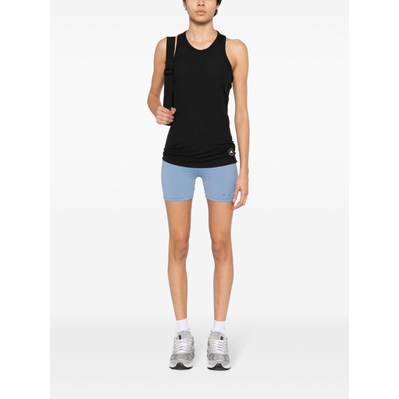 Adidas By Stella McCartney Top Black Topwear Adidas By Stella McCartney White Smoke