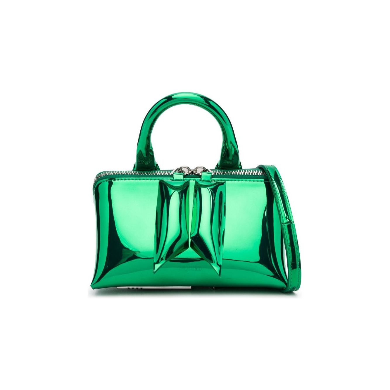 The Attico Mini Friday Belt Bag In Green Shoulder The Attico Sea Green