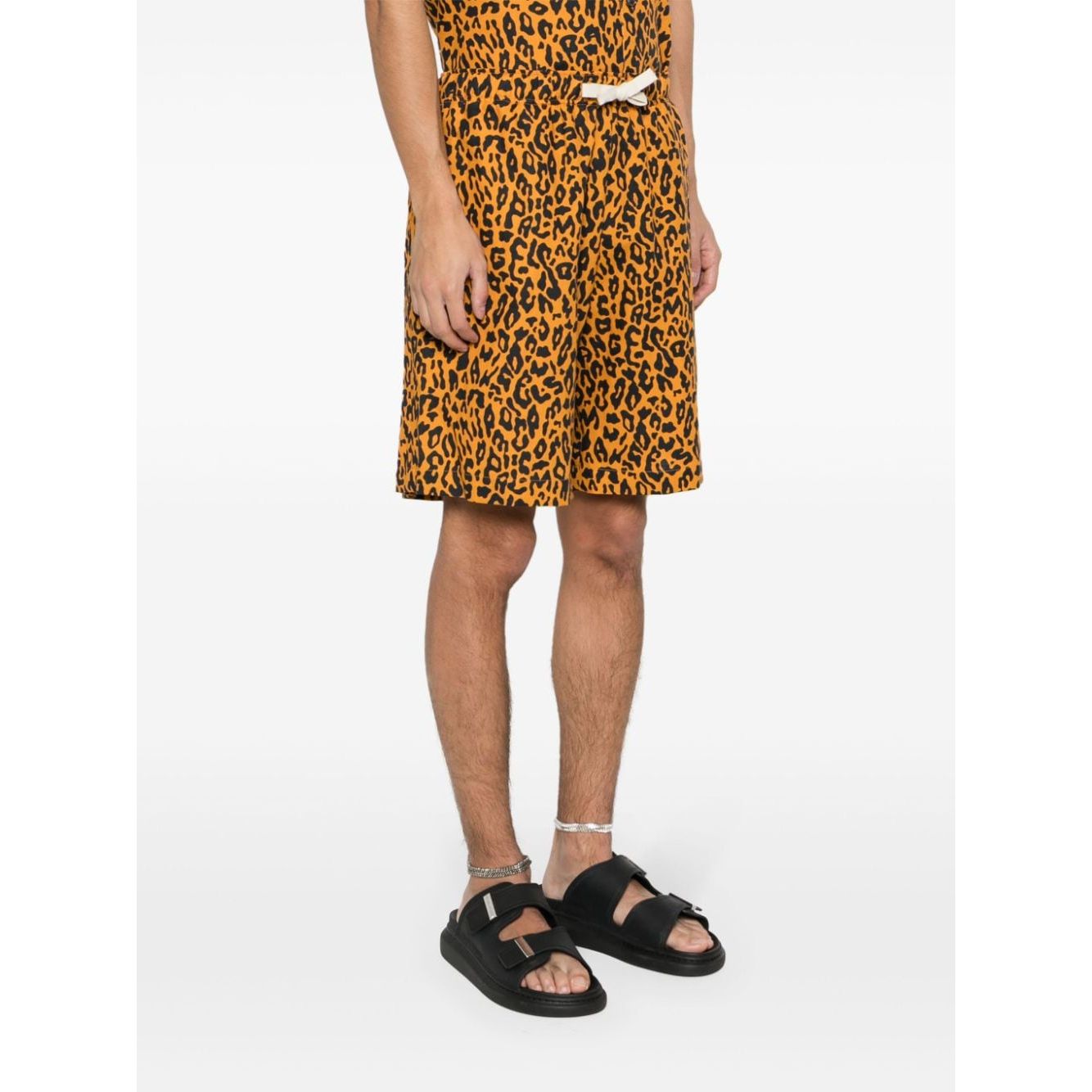 Palm Angels Shorts Orange Short trousers Palm Angels White Smoke