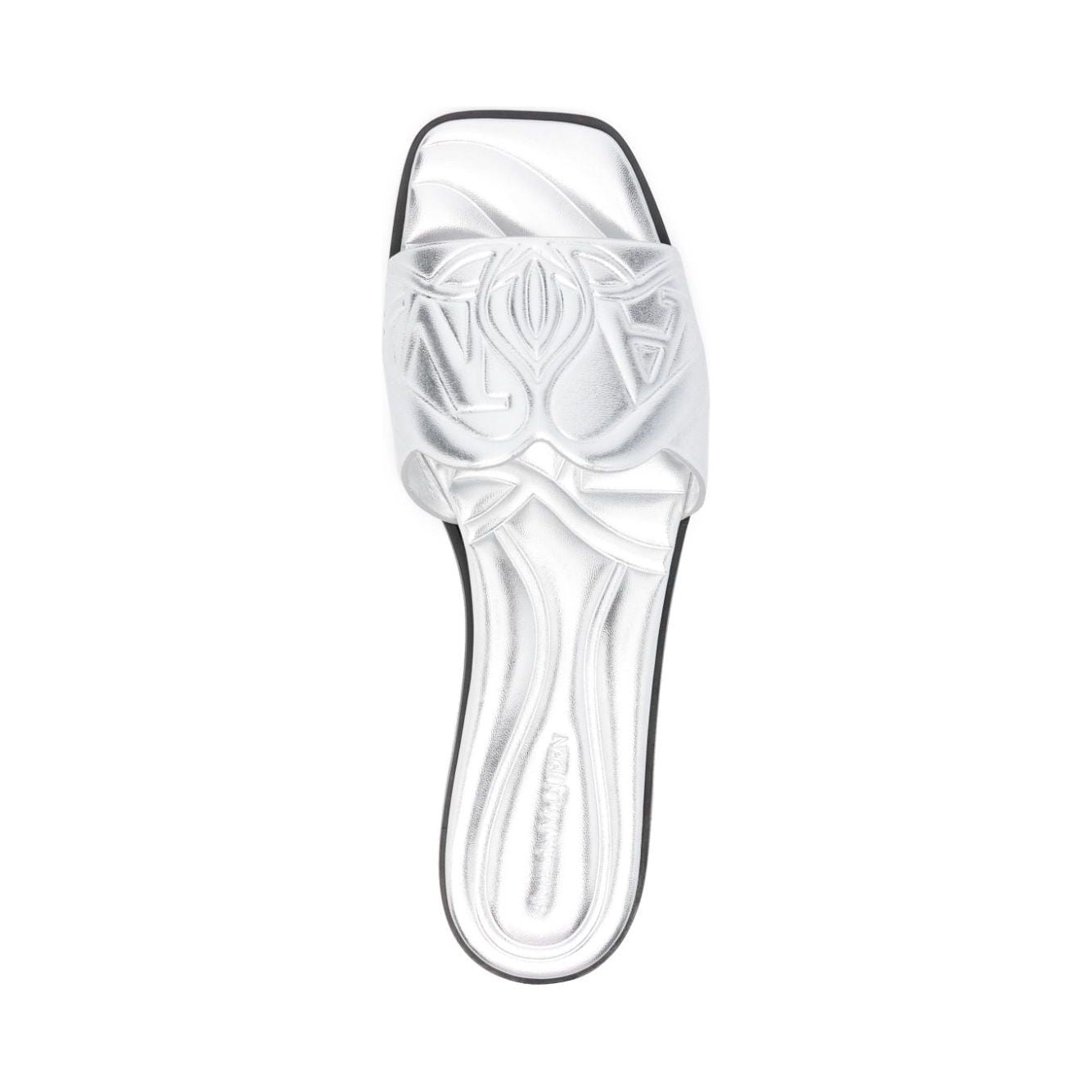 Alexander McQueen Slide sandals with embossed logo Sandals Alexander Mcqueen Lavender