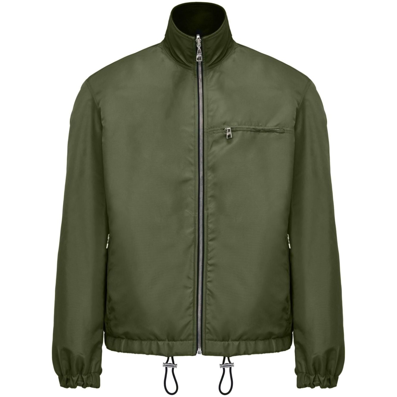 Alexander McQueen Reversible Graffiti Bomber Jacket Jackets Alexander Mcqueen Dark Olive Green