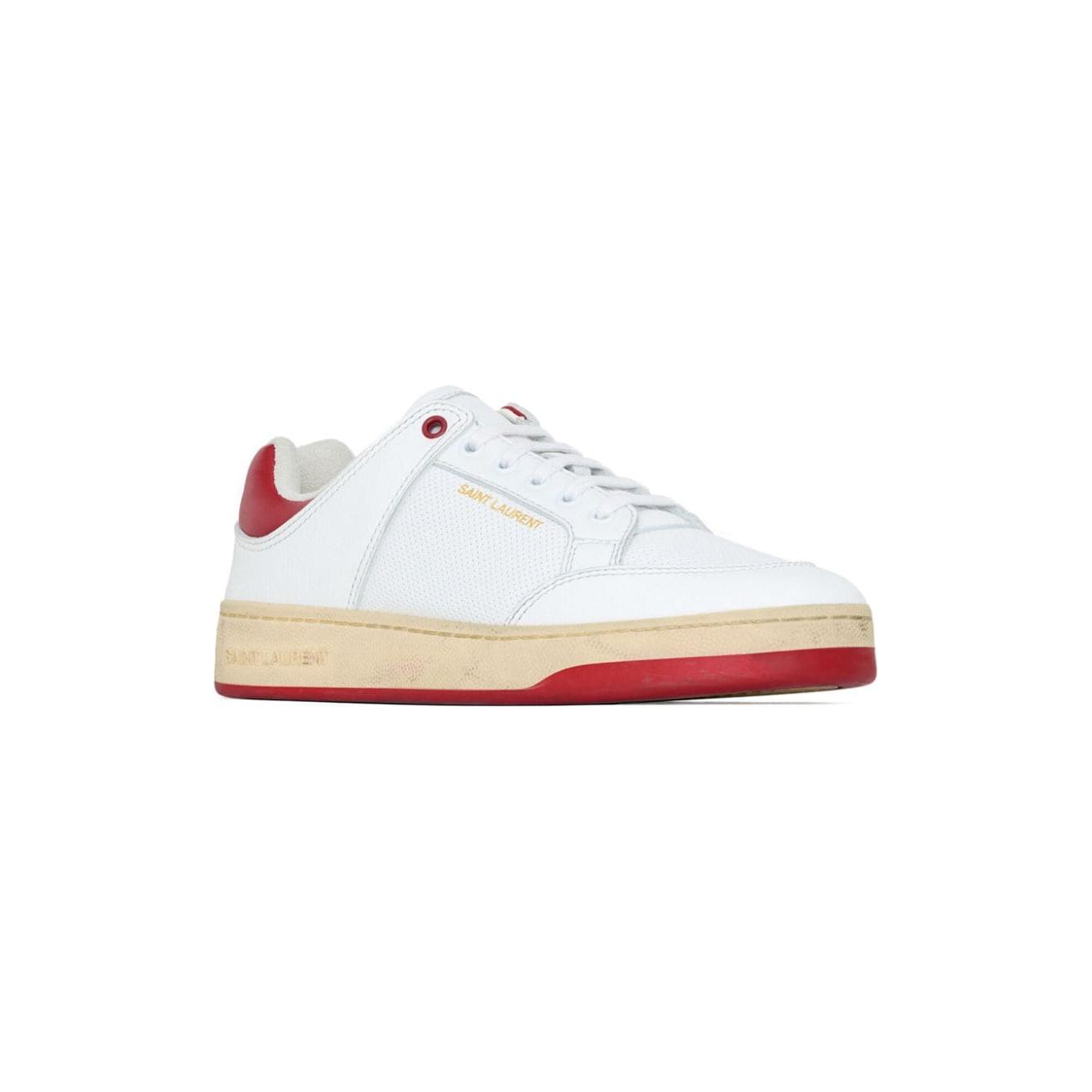 Saint Laurent Leather Men Sneakers White Sneakers Saint Laurent Antique White