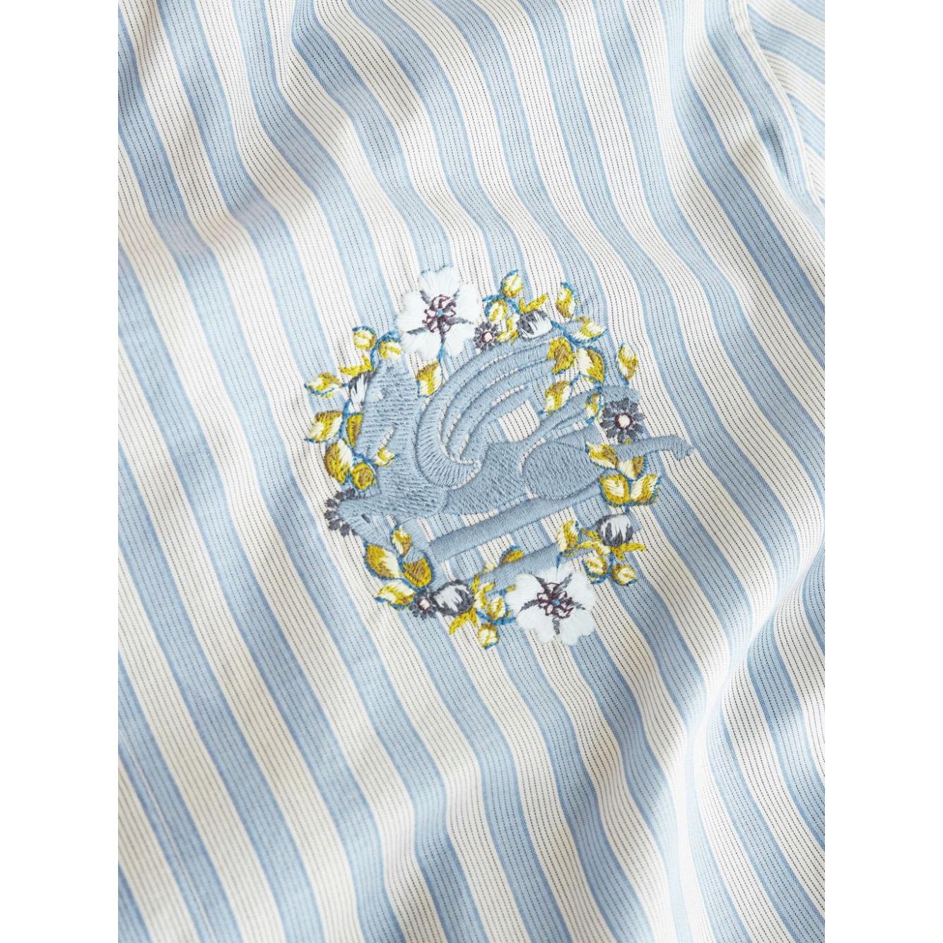 Etro Shirts Clear Blue Shirts Etro Light Gray