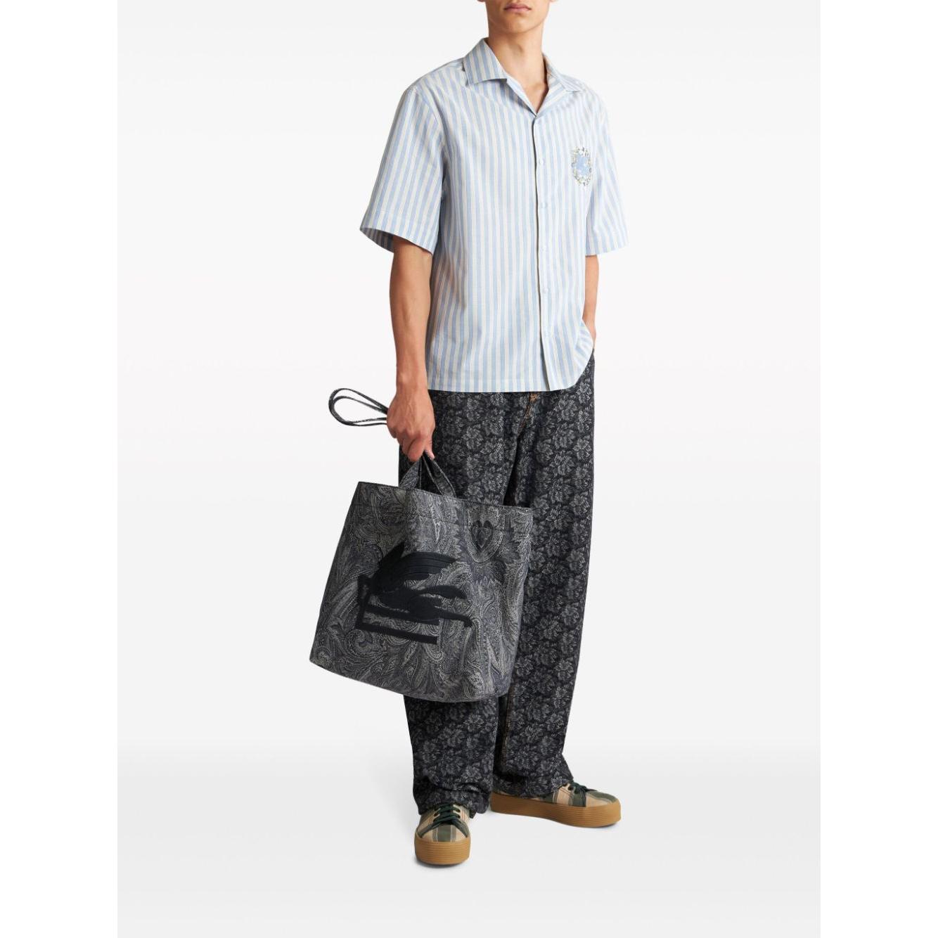 Etro Shirts Clear Blue Shirts Etro White Smoke