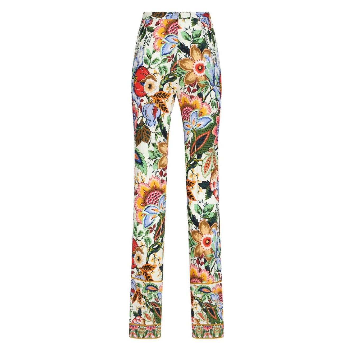 Etro Trousers White Trousers Etro Light Gray