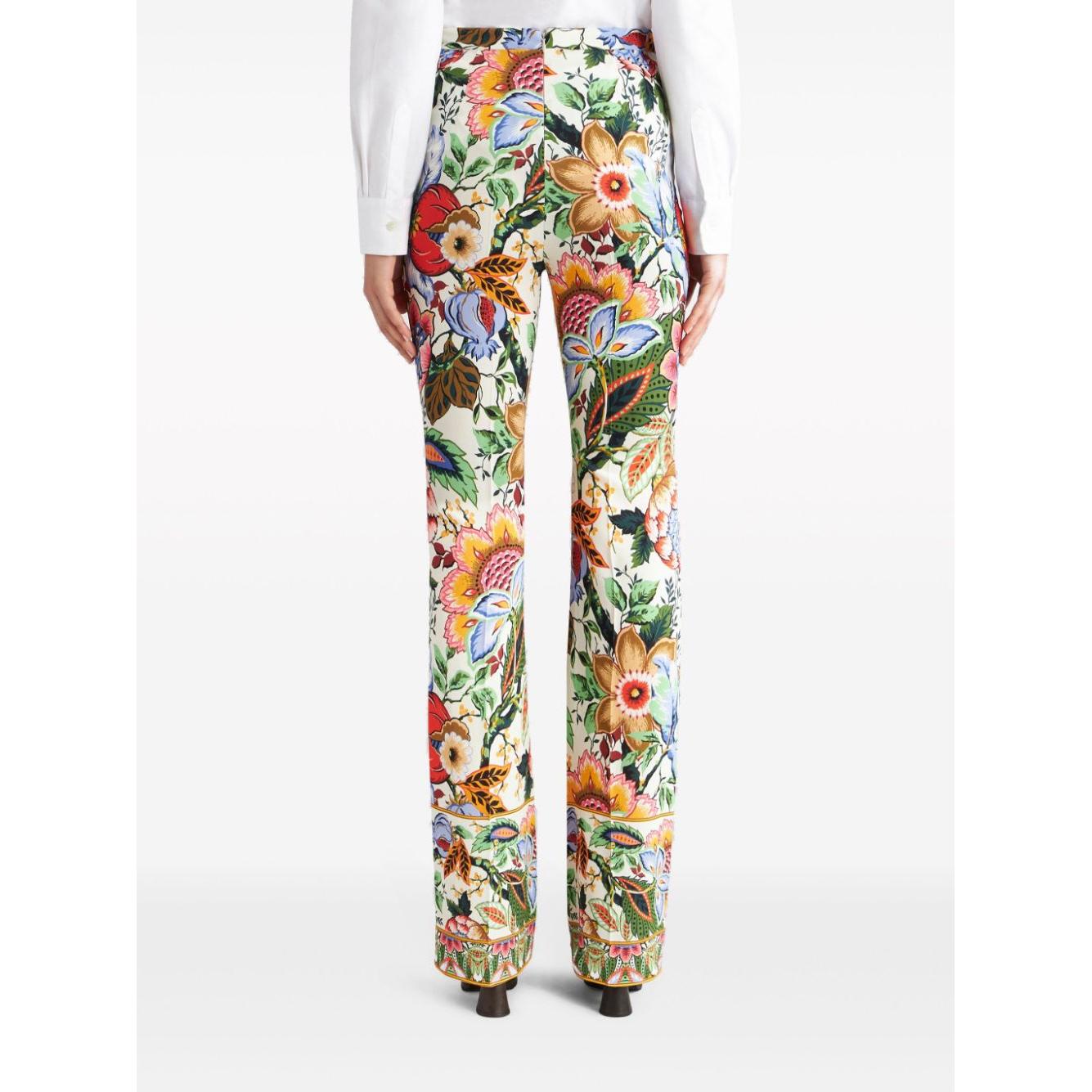 Etro Trousers White Trousers Etro White Smoke