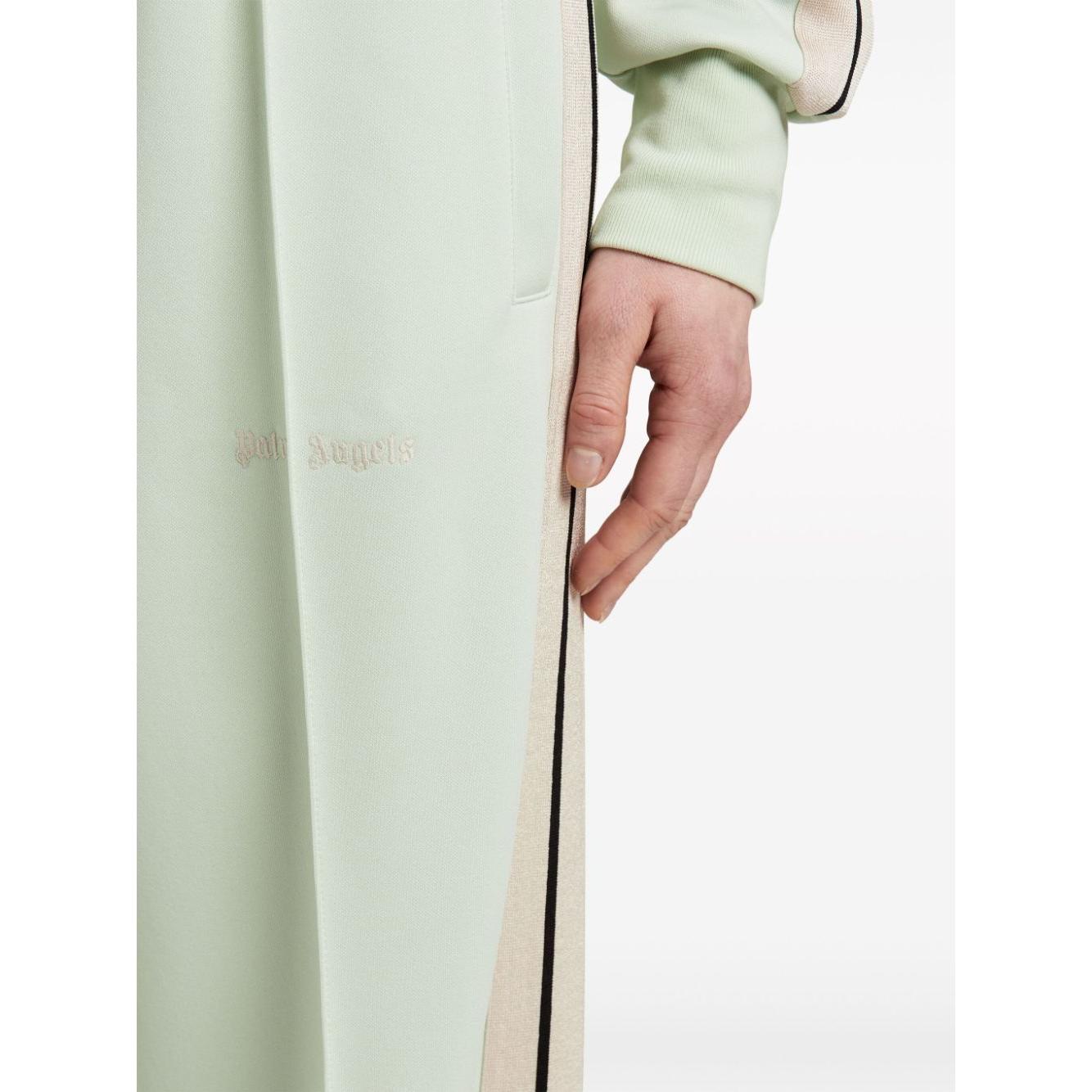 Palm Angels Trousers Green Trousers Palm Angels Light Gray