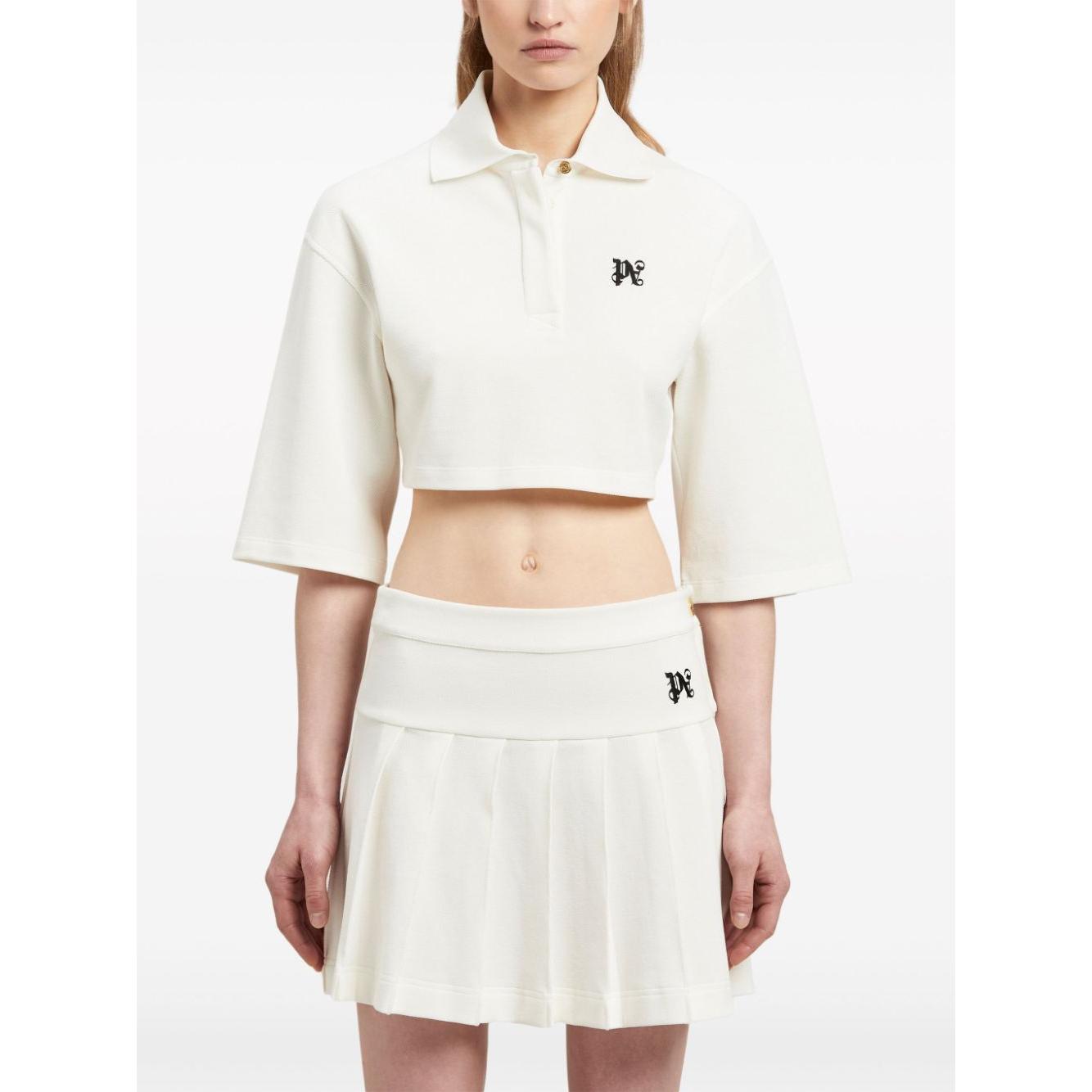 Palm Angels T-shirts and Polos White Topwear Palm Angels White Smoke