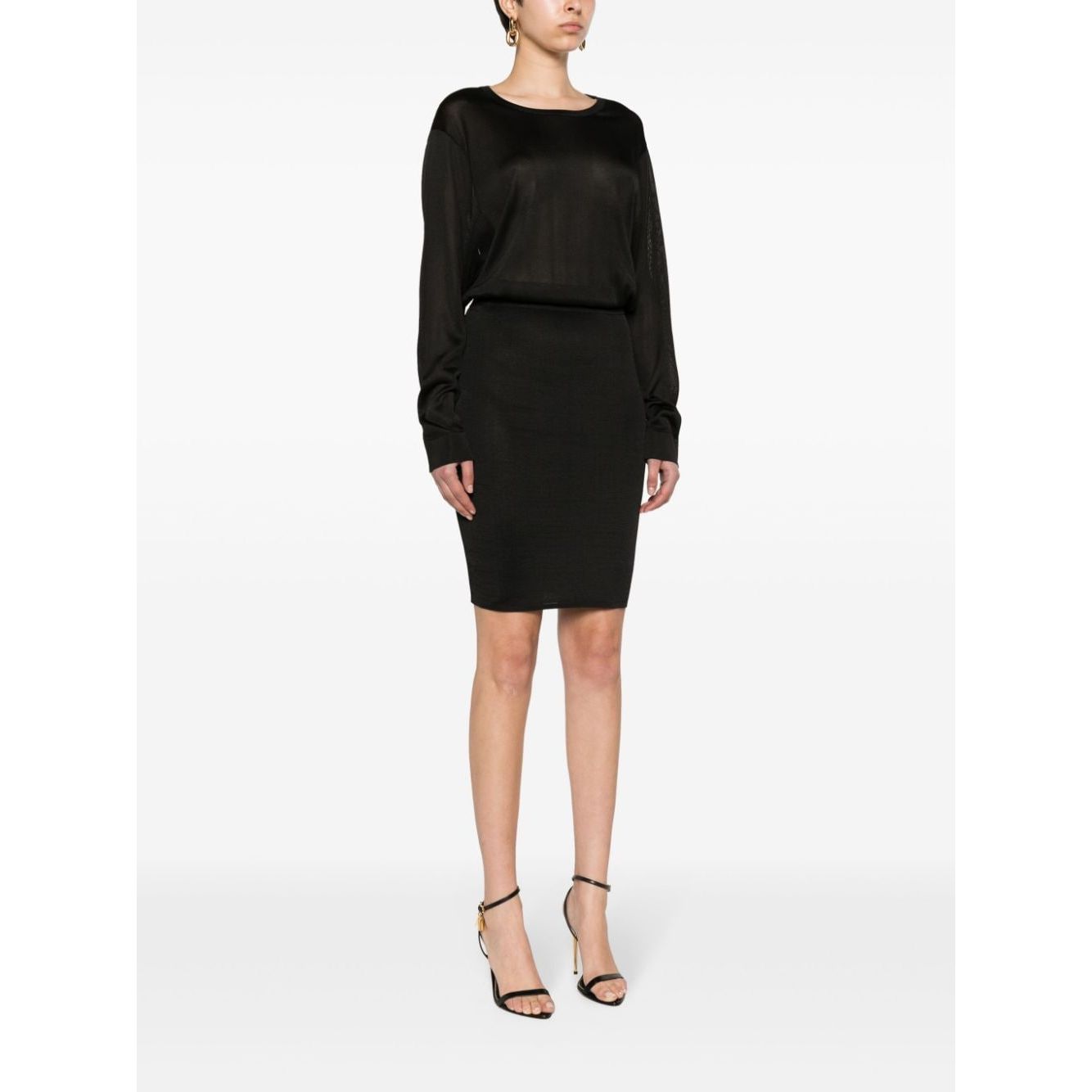 Saint Laurent Dresses Black Dresses Saint Laurent White Smoke