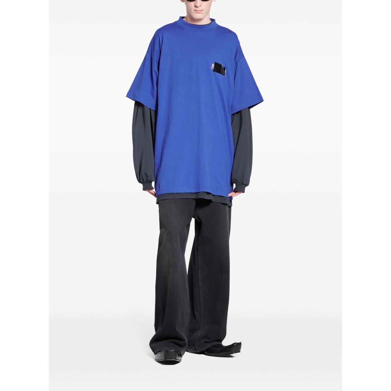 Balenciaga Gaffer Political Campaign-print T-shirt Topwear Balenciaga White Smoke