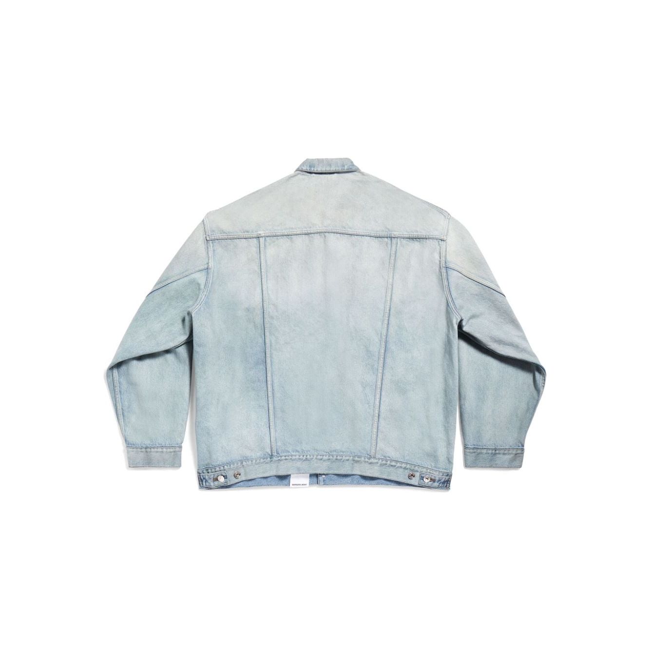Balenciaga Denim jacket with flap pockets and drop shoulder Jackets Balenciaga Gray