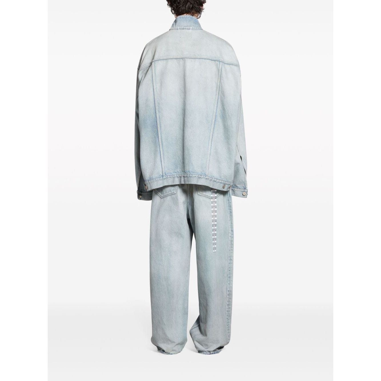 Balenciaga Denim jacket with flap pockets and drop shoulder Jackets Balenciaga Lavender