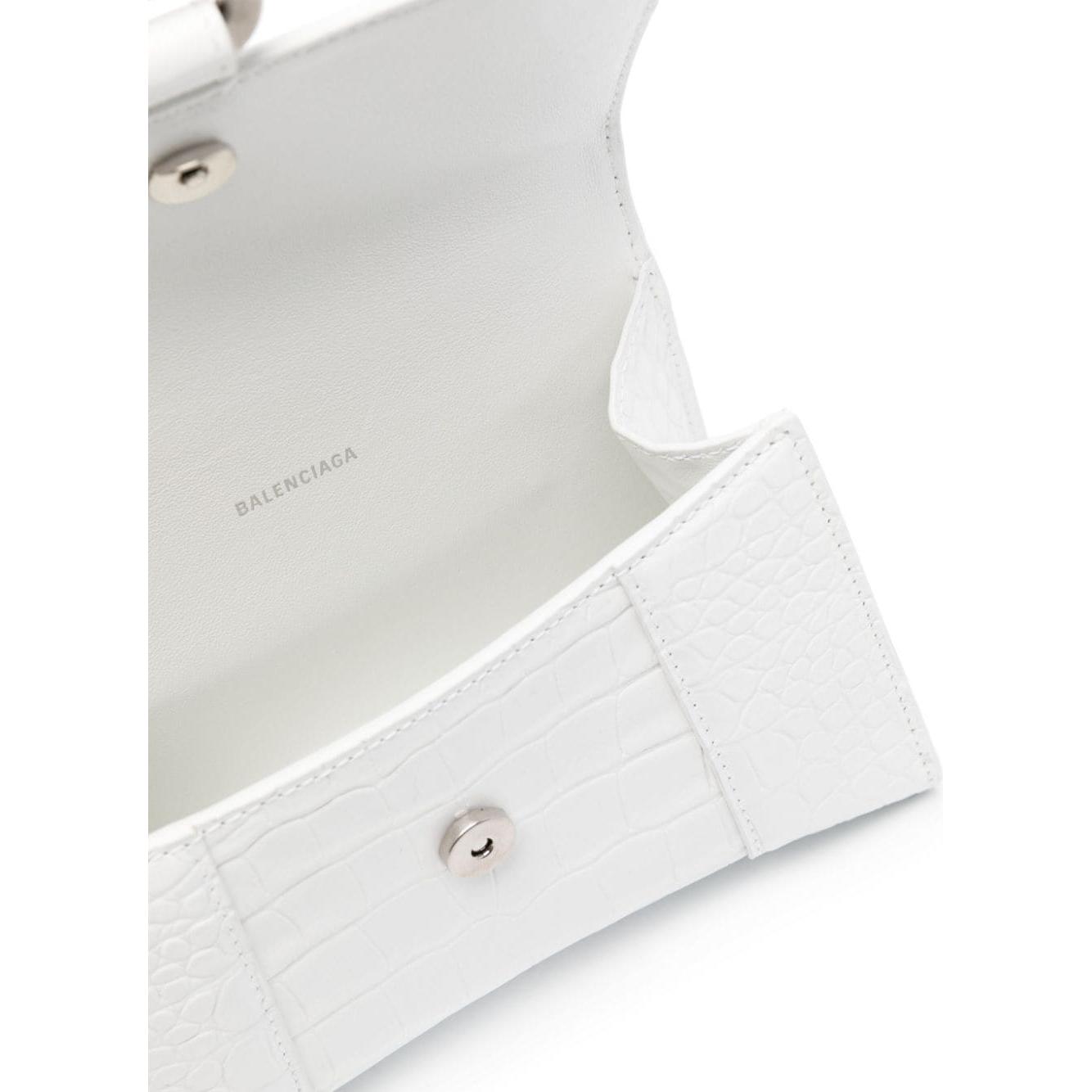 Balenciaga Women's Hourglass Small Handbag in White Handbag Balenciaga Light Gray