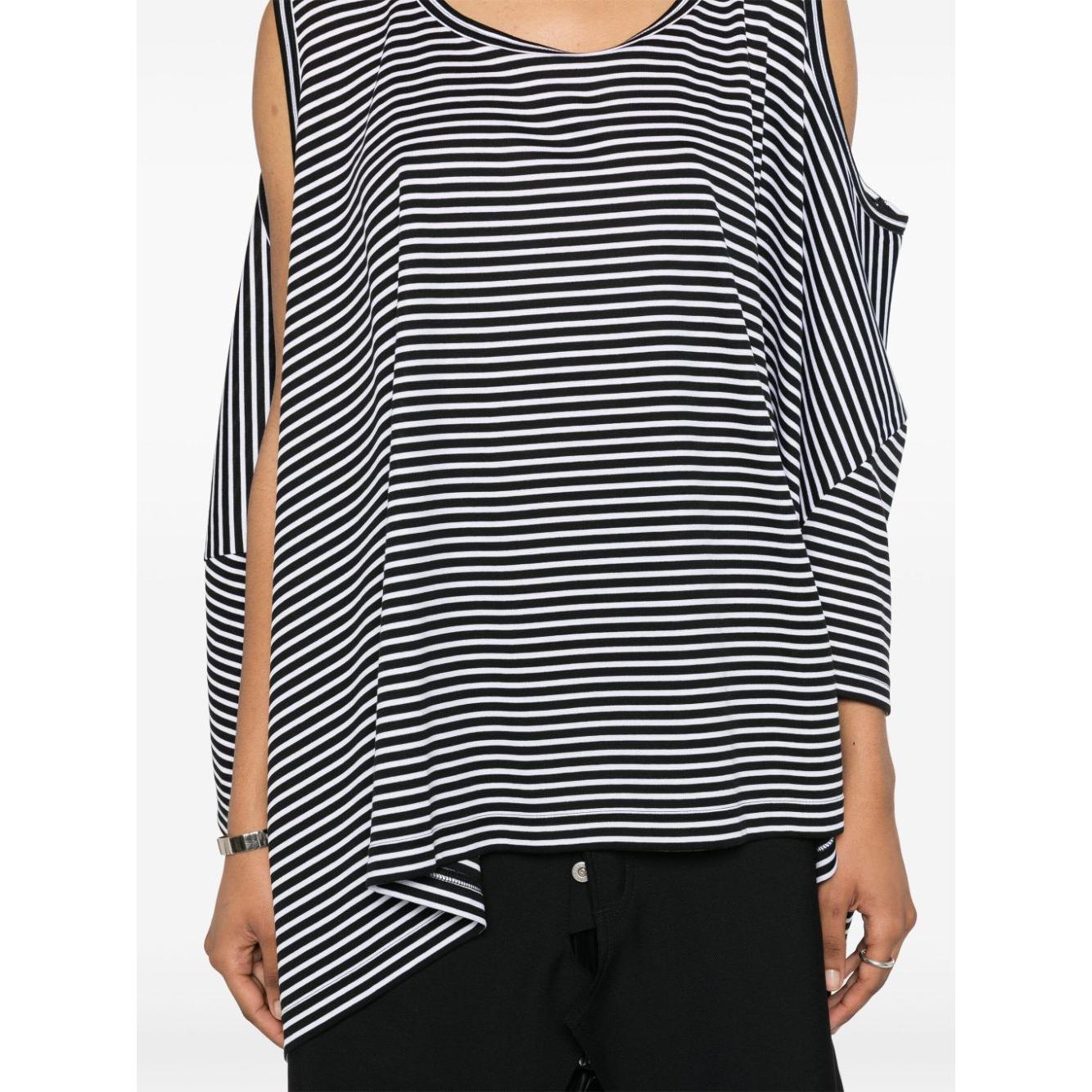 Junya Watanabe Top Black Topwear Junya Watanabe Light Gray