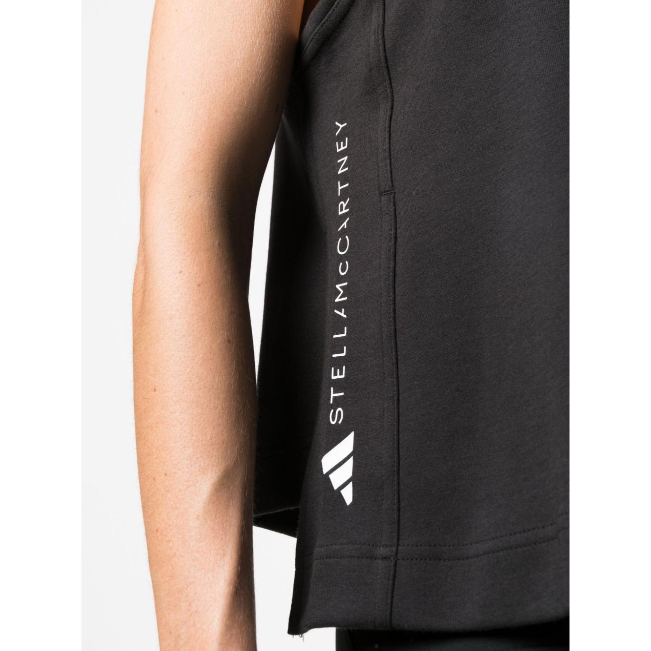 Adidas By Stella McCartney Top Black Topwear Adidas By Stella McCartney Peach Puff