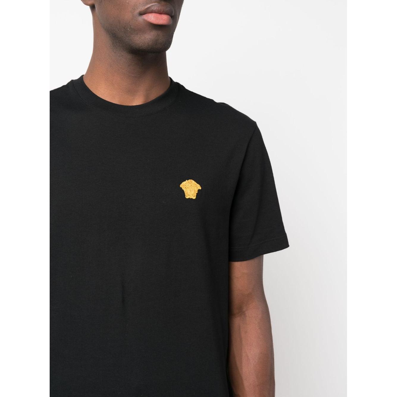Versace T-shirts and Polos Black Topwear Versace Dark Slate Gray