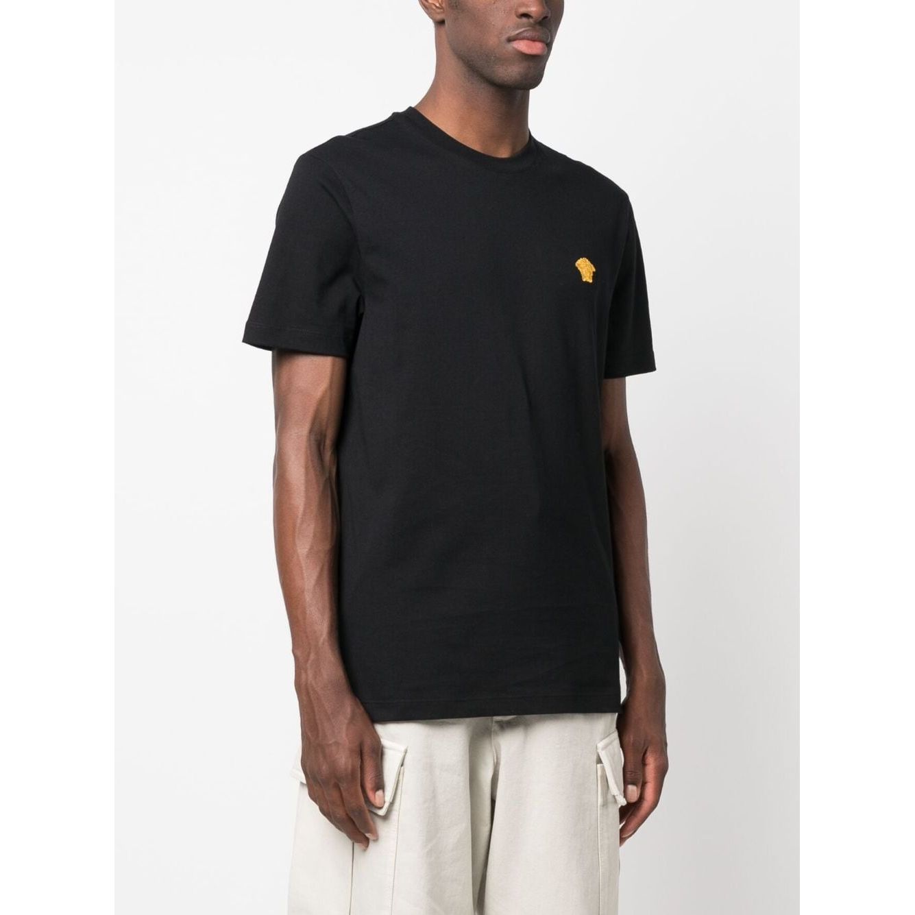 Versace T-shirts and Polos Black Topwear Versace Lavender