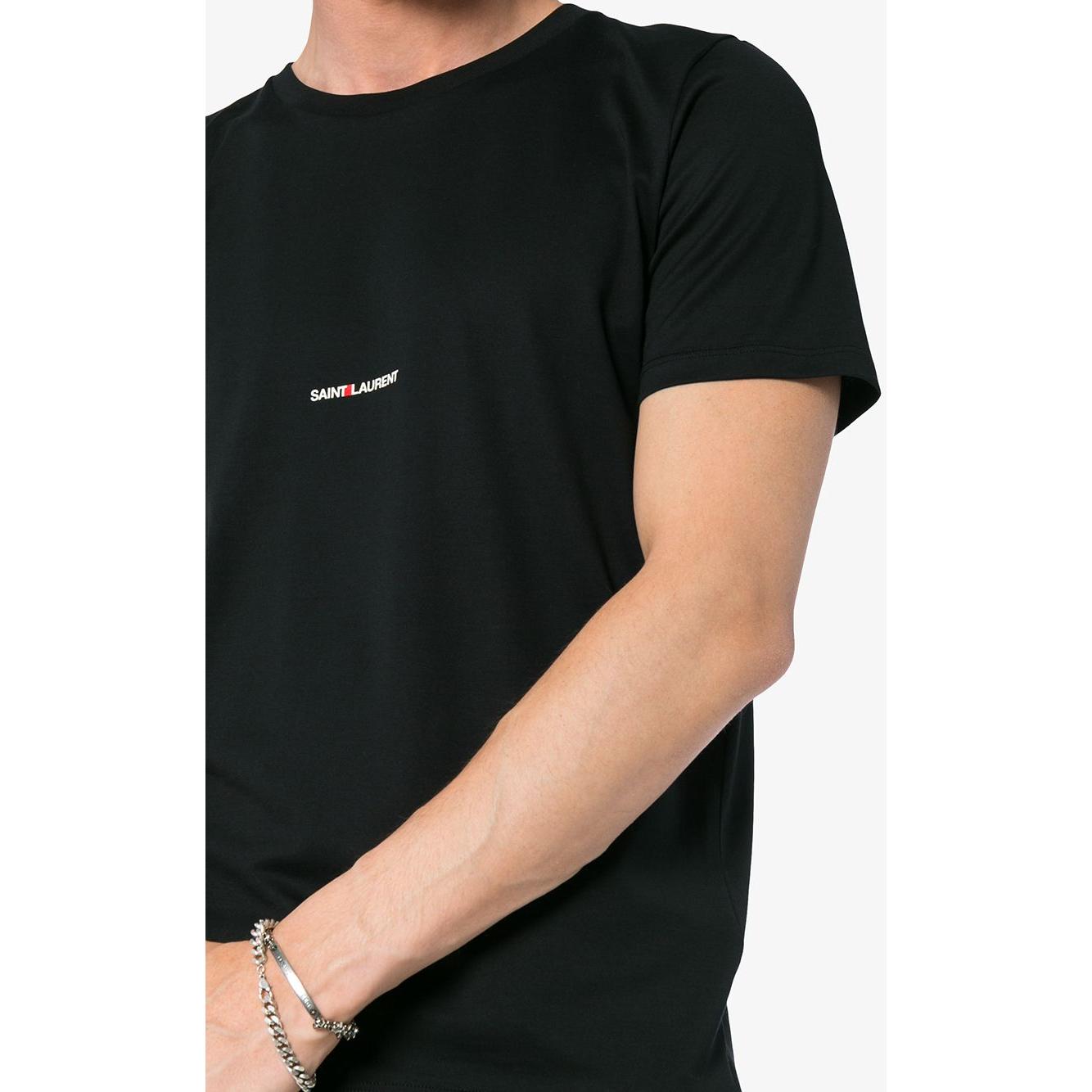Saint Laurent T-shirts and Polos Black Topwear Saint Laurent Black