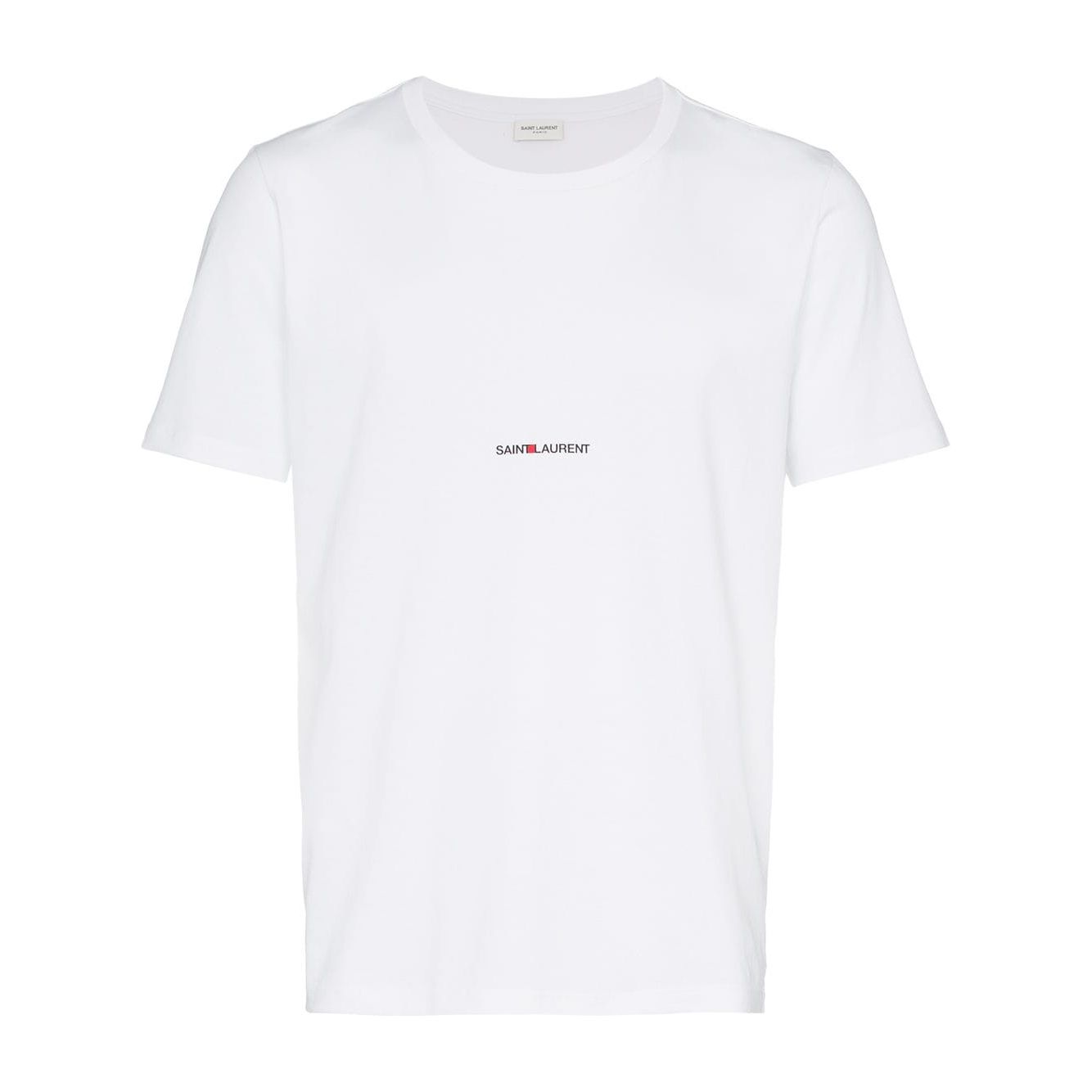 Saint Laurent T-shirts and Polos White Topwear Saint Laurent White Smoke