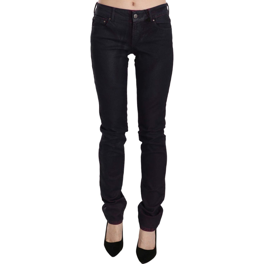 Just Cavalli Black Cotton Low Waist Skinny Denim Pants PAN70353-26