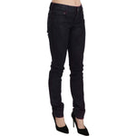 Just Cavalli Black Cotton Low Waist Skinny Denim Pants PAN70353-26