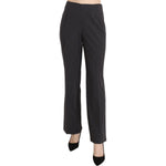 BENCIVENGA Black Striped Cotton Sretch Dress Trousers Pants PAN70094-42