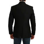 Dolce & Gabbana Black Slim Fit Coat Jacket MARTINI Blazer KOS1733-46